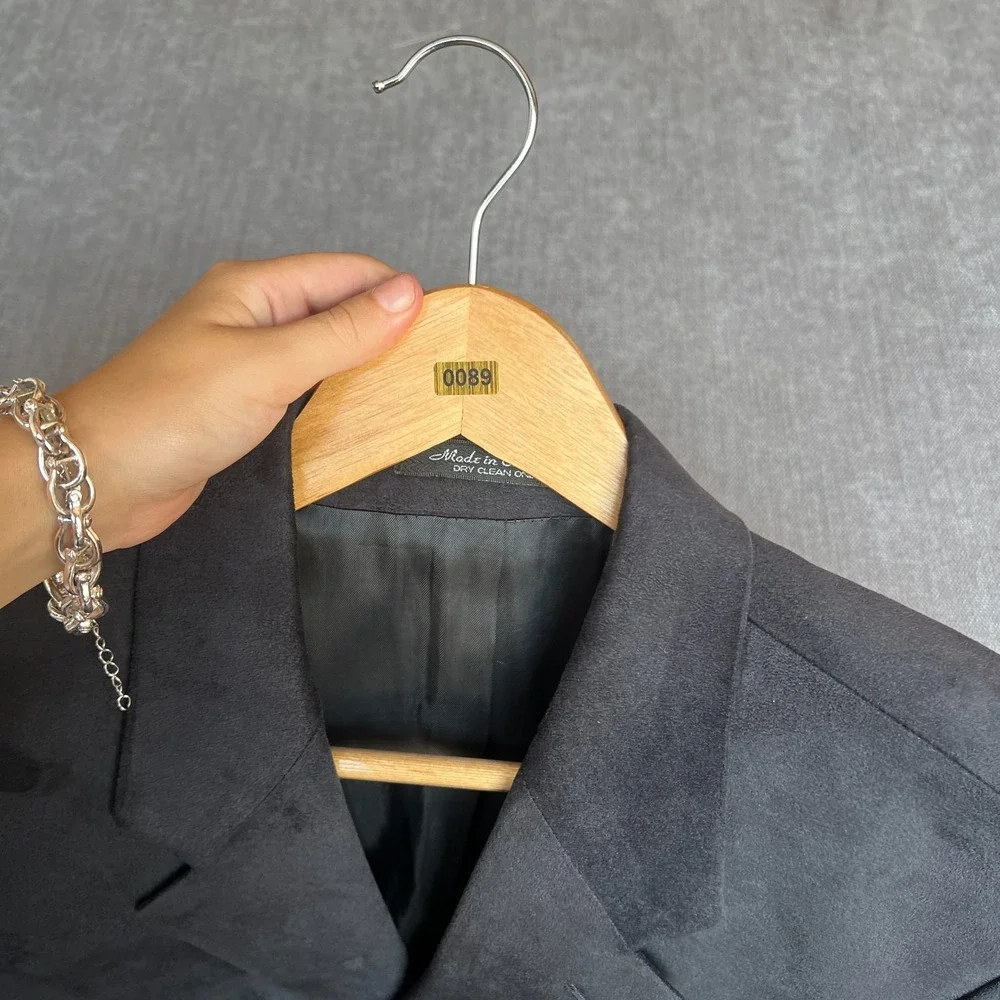Joseph & Feiss Blazer Jacket Mens 39S Black Velvet Single-Breasted Professional